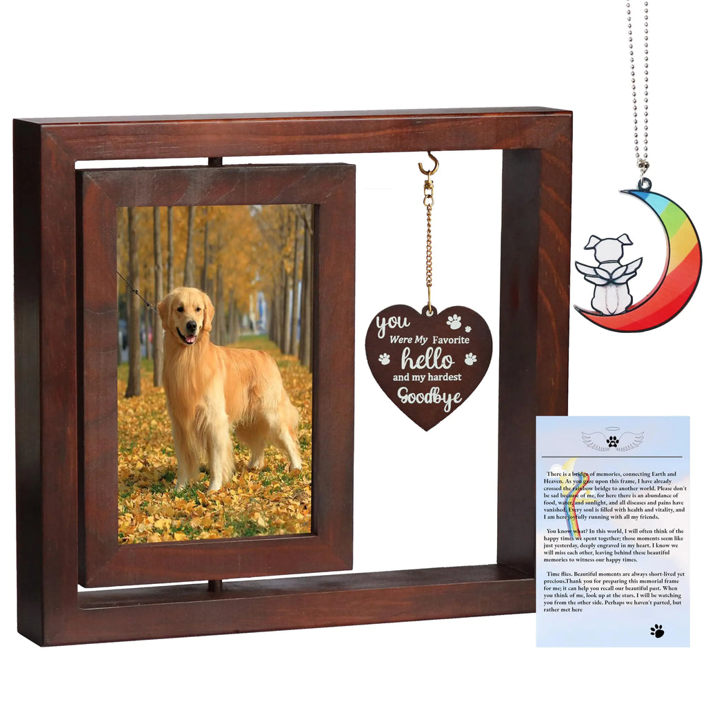 DOAOPOAO 4 * 6 Dog Memorial Picture FrameDog Memorial Gifts for Loss of Dog，Pet Memorial Gifts for DogsLoss of Dog Sympathy Gift，Loss of Pet Sympathy Gift DogPet Loss Sympathy Gift.